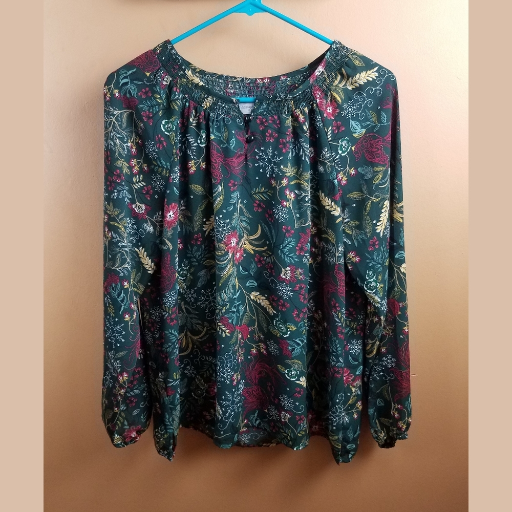 NWOT Floral Paisley Blouse